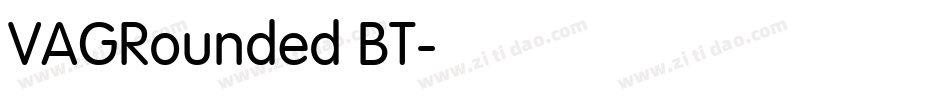 VAGRounded BT字体转换